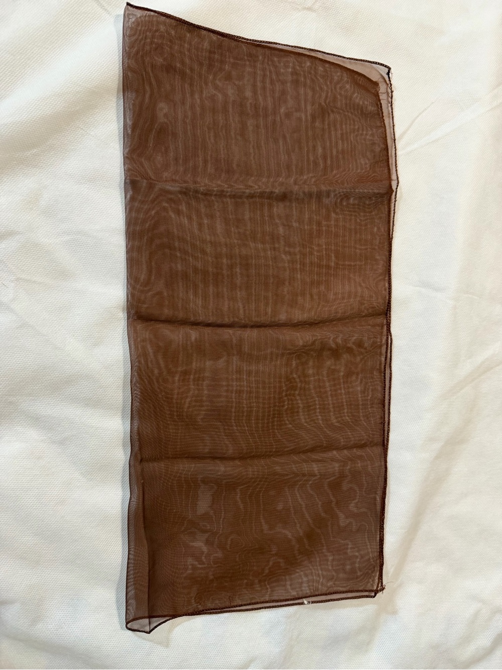 Sheer Brown Scarf - Lightweight Wrap